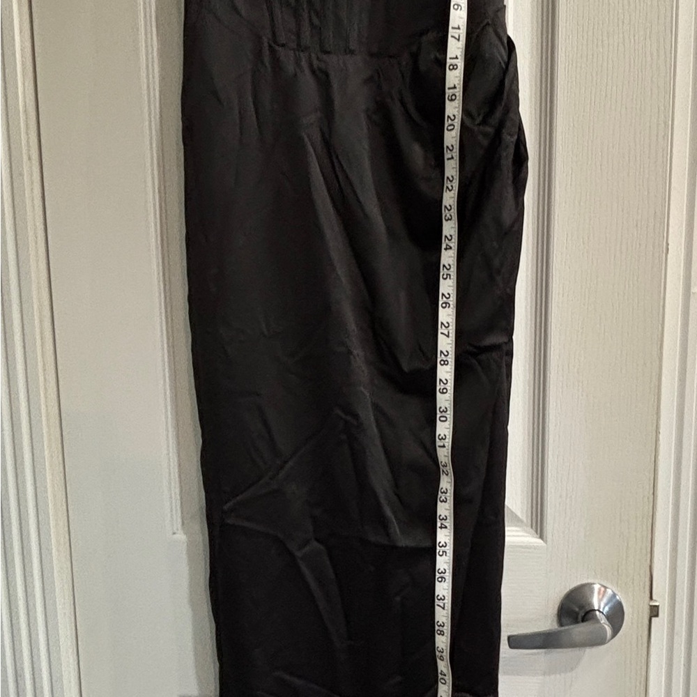 NBD Elodie Maxi Dress black satin bustier corset Gown XS NEW WITH TAGS - Picture 12 of 13